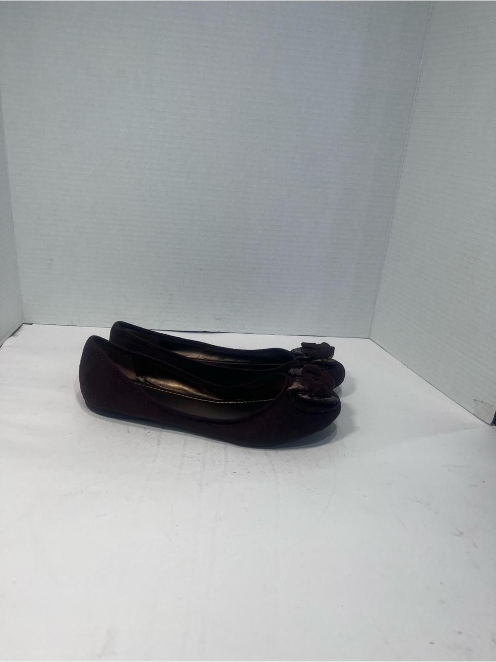 Soda Women's Bow-Accent Flats in Dark Brown